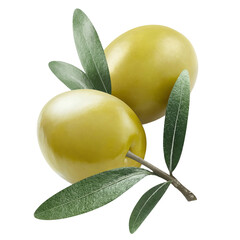 Delicious olives cut out