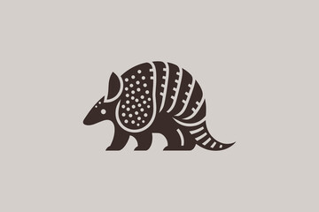 Armadillo. Simple modern logo. Vector illustration, icon, sign