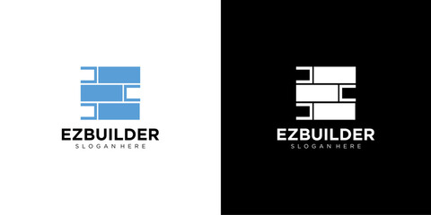 Letter E initial Real Estate, construction, architecture Logo template vector modern creative icon unique.