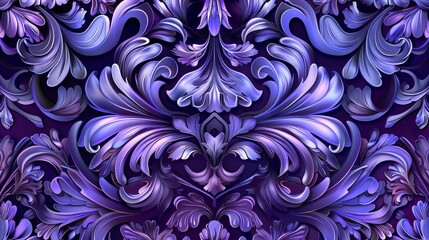 Abstract floral pattern. Illustration curly background.