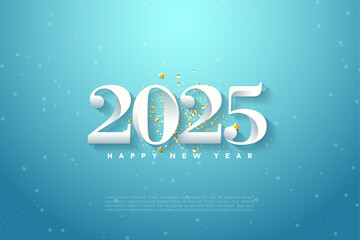 happy new year 2025 background.