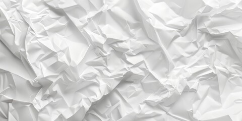 Obraz premium crumpled white paper texture