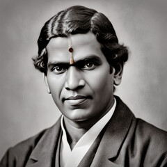 portrait of an indian man in the temple