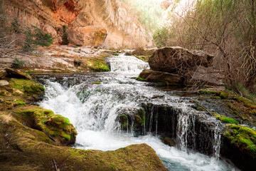 Embark on a Tranquil Odyssey: Revel in the Majestic Beauty of Pitarque River's Birthplace in...