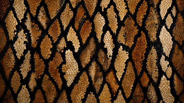 Abstract Background With Python Snake Skin Pattern Theme