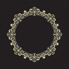 Ornamental round frame design, for logo and text