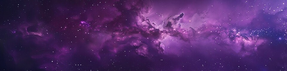 galaxy wallpaper in dark purples banner