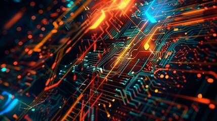 Fototapeta premium electronic circuit board