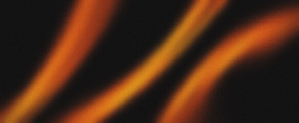 Orange glowing color gradient on black grainy background, noise texture effect, large banner copy space,Orange black colors gradient background, grainy texture effect, web banner design.