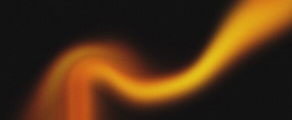 Orange glowing color gradient on black grainy background, noise texture effect, large banner copy space,Orange black colors gradient background, grainy texture effect, web banner design.