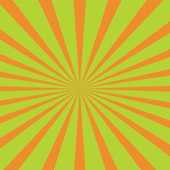 Fototapeta premium Sunburst retro radial background with sun ray. vector design.