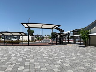 館林駅前の景色