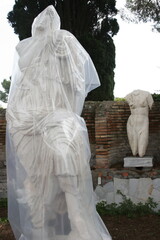 statues in Ostio Antica