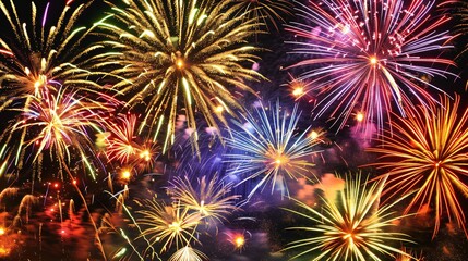 Fototapeta premium fireworks in the sky