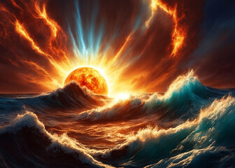 sunrise over the sea