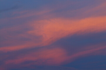 Obraz premium Beautiful of the clouds during sunset.