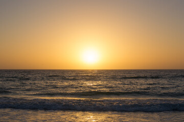 Sonnenuntergang in Florida am Strand, Beach in St. Petersburg Florida USA