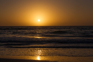 Sonnenuntergang in Florida am Strand, Beach in St. Petersburg Florida USA