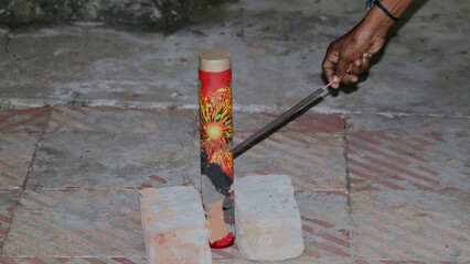 Initiating a sky shot at night