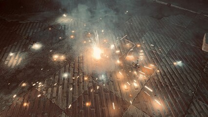 Widespread sparkling effect of a chakkar cracker