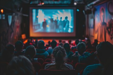 group of people lined up sitting side by side watching intently commemorating Freedom Day