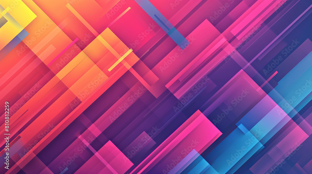 Poster modern gradient background with vibrant diagonal lines