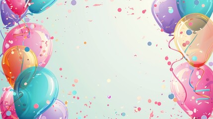 Birthday confetti background
