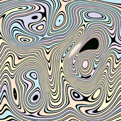 ABSTRACT ILLUSTRATION MARBLED TEXTURE LIQUIFY PSYCHEDELIC PASTEL SOFT COLORFUL DESIGN. OPTICAL ILLUSION DARK BACKGROUND VECTOR DESIGN