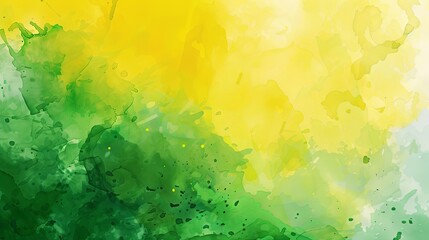The abstract green and yellow watercolor gradient detail pattern background and wallpaper