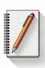 Simple Graphic of Writing Tools for Note Taking