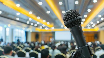 Enhance your educational business events with a high quality microphone speaker essential for seminars and conference meetings