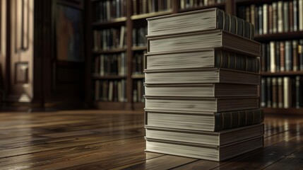 Obraz premium Album stacked in a forbidden queer library