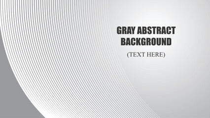 Gray abstract background with curve line vector image illustration for backdrop or wallpaper 