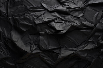 textura de papel negro arrugado.