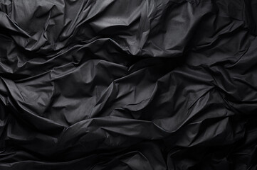 textura de papel negro arrugado.
