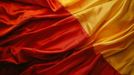 Flag of Spain on color background