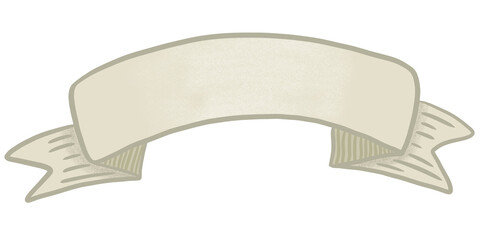 a flag ribbon banner element