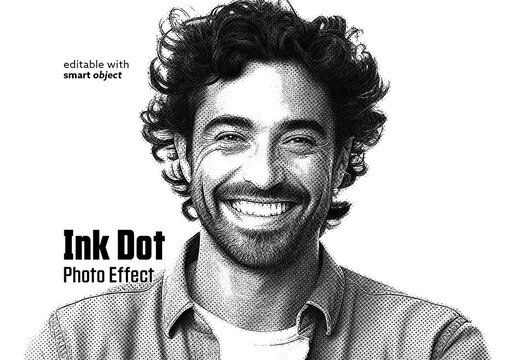Ink Dot Photo Effect