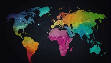 Global Connectivity Abstract Globe with Interconnected