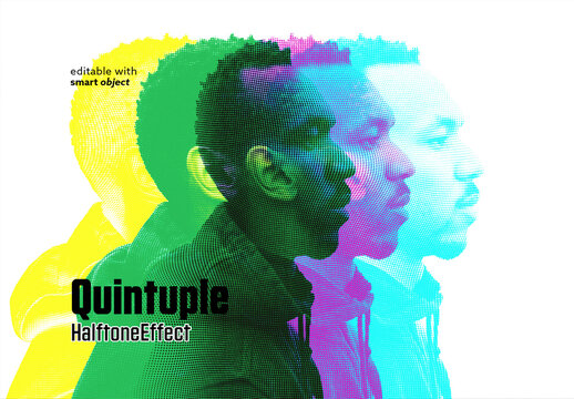 Quintuple Halftone Effect