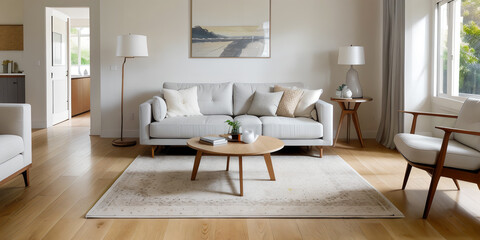 Fototapeta premium INTERIOR OF MINIMAL STYLE 
