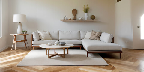 Fototapeta premium INTERIOR OF MINIMAL STYLE 