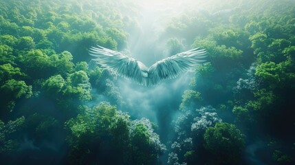 Amazon forest, amazon rainforest, and Dense trees are visible on a mountain, this view is of the Amazon Forest.