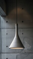 Light that is hanging from a ceiling. Vertical background 