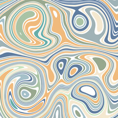 ABSTRACT ILLUSTRATION MARBLED TEXTURE LIQUIFY PSYCHEDELIC PASTEL SOFT COLORFUL DESIGN. OPTICAL ILLUSION BACKGROUND VECTOR DESIGN