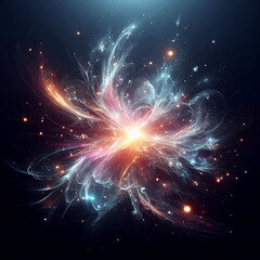 Light Splash, Cut Out, Dark Background