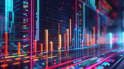 3D SEO Optimization stock trading data analysis web an