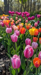 Obraz premium tulips in the garden