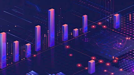 various sectors in the stock market, featuring vivid representations of growth and decline against a light background, conveying insights into market dynamics and investment opportunities.