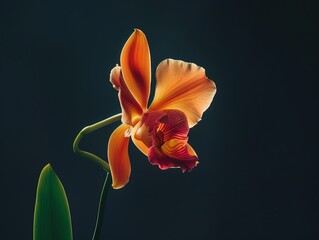A single elegant orchid - Powered by Adobe